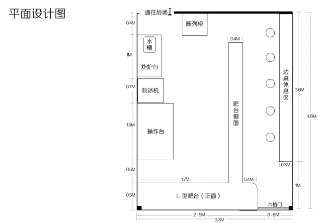 奶茶加盟店平面設(shè)計(jì)圖